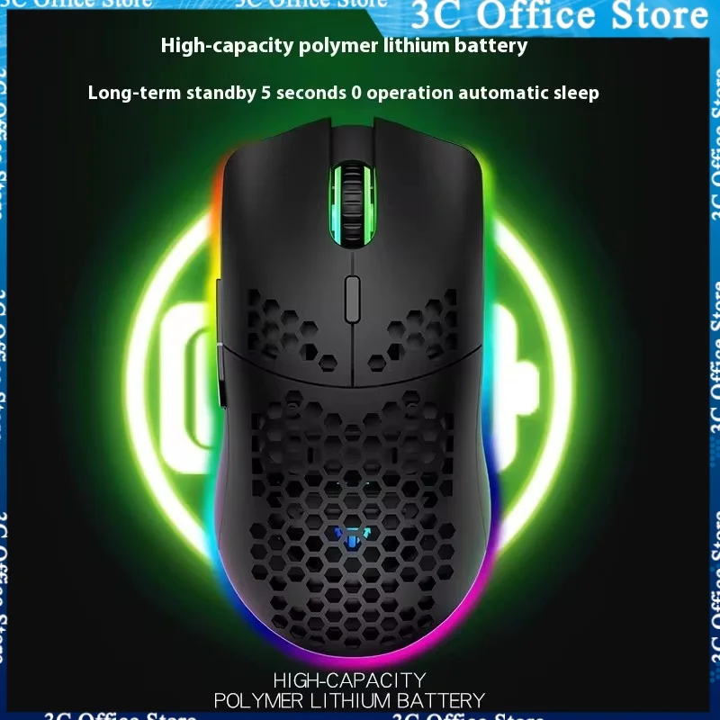 

Xunfox Xyh80 Rechargeable Wireless Mouse Gaming 2.4g Rgb Luminescent Charging Computer Office Mouse Lightweight