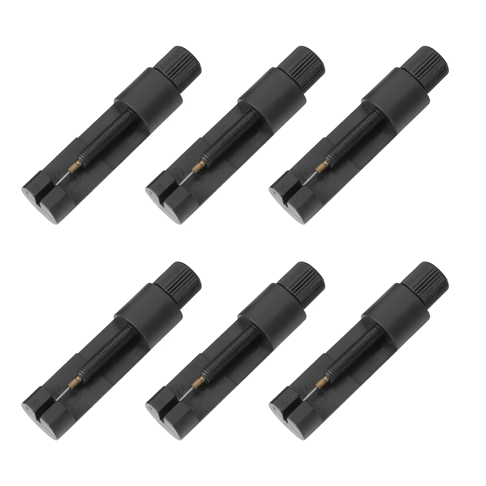 

6pcs Watchband Repair Tool Kit Black Spring Bar Pin Link Remover Change Tools High Grade Metal Easy Use Lightweight