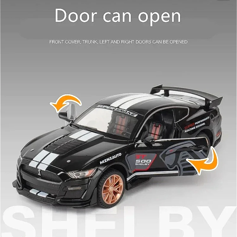 

1:32 Shelby GT500 alloy car model I am a tabletop ornament kids toys gifts collectibles
