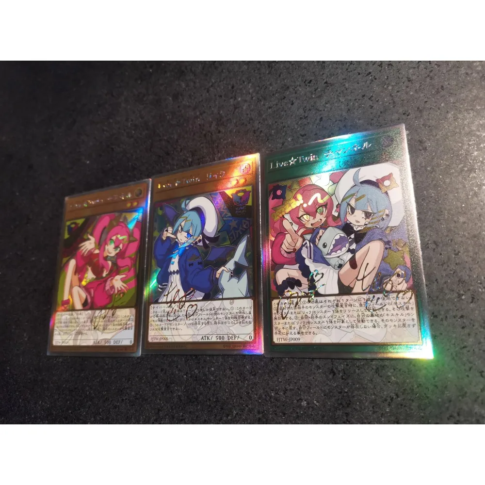 DIY Yu-Gi-Oh! Fuzichoco Live Twin Lil-la Ki-sikil Evil Twins Ki-sikil Lil-la Anime Peripheral Game Collection Card Holiday Gift