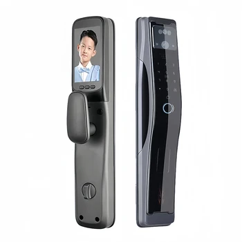Finger vein smart lock infrared automatic wake up 3D face NFC unlocking IC card for indoor wooden metal electronic door lock