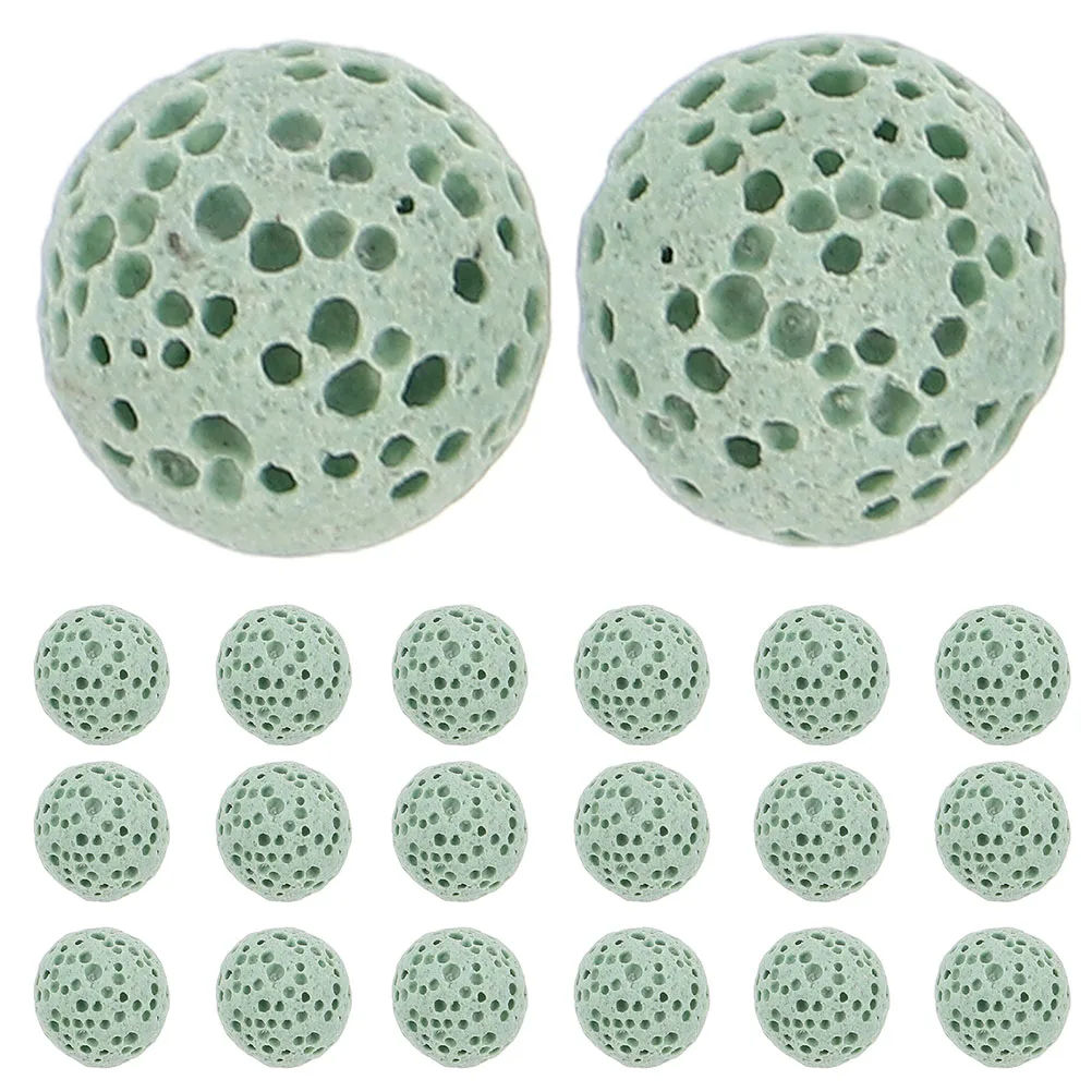

50 Pcs Volcanic Stone Diffuser Beads Aromatherapy Essential Oil Necklace Women Car Home Office Air Purifier Lava Stones