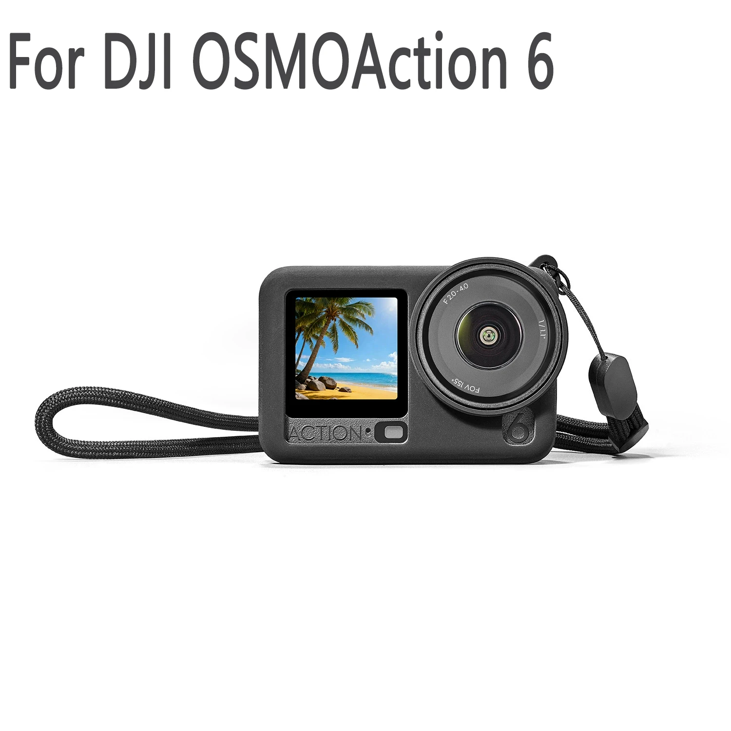 For DJI OSMOAction 6 Silicone Protective Cover Anti Drop Case Sports Camera Expansion Accessories