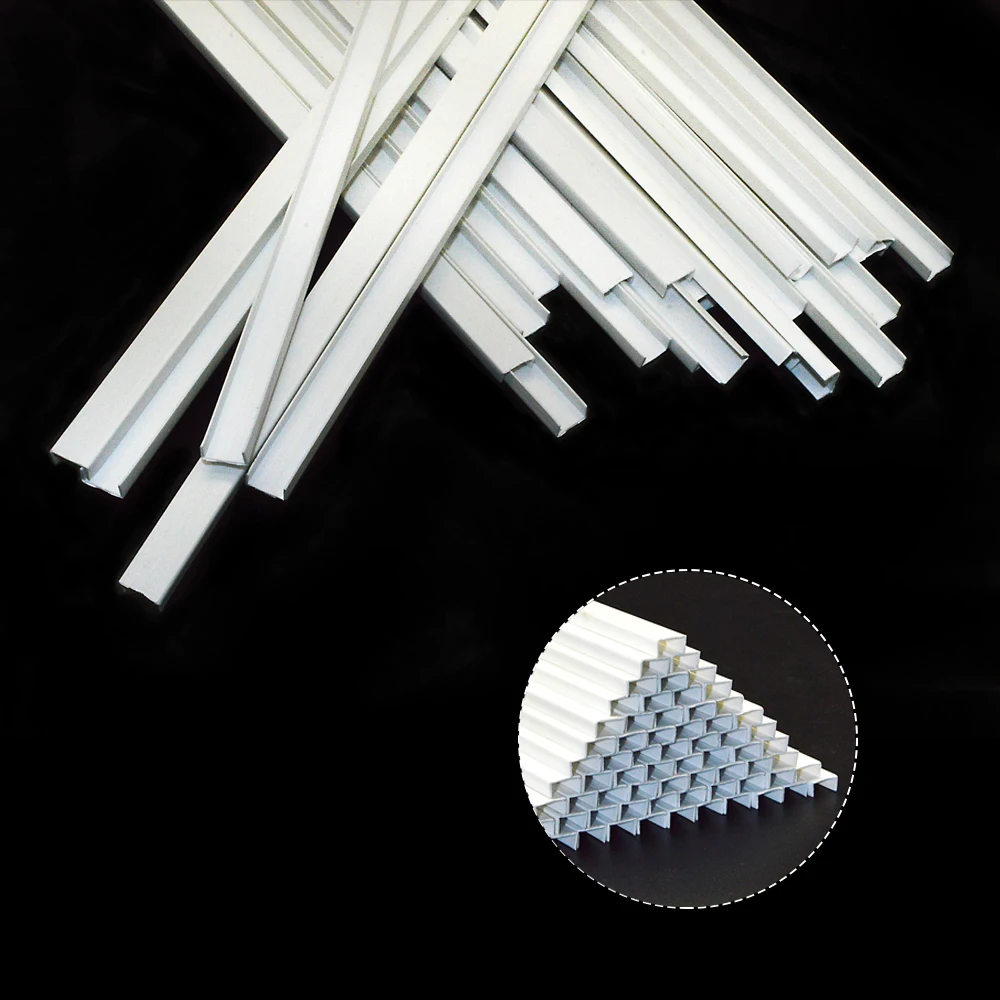 Diy building/house Jelenet Eszközök ABS Alakítható round/square/half Futam Fehér stick/tube accessor Munkaeszköz Dioráma kits 25pcs/lot