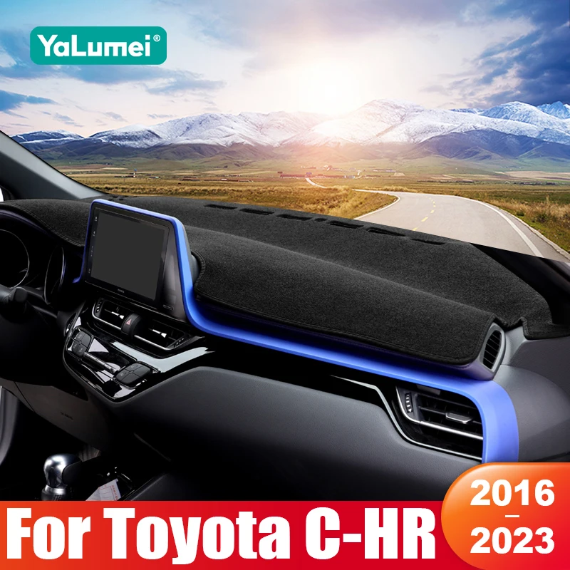 

For Toyota C-HR CHR CH R 2016 2017 2018 2019 2020 2021 2022 2023 Car Dashboard Sun Shade Mat Cover Non-slip Pad Accessories