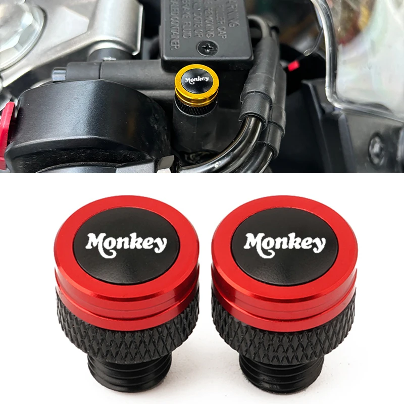 Fit For Honda Monkey 125 Monkey125 Z125 Accessories Motorbike Rearview Mirror Plug Hole Screw Cap Tire Valve Stem Caps Cover