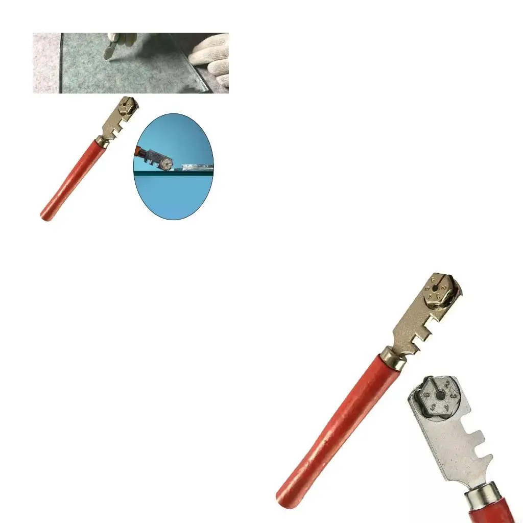 

High Performance Glass Cutter Six-wheel Round Handle Flat Cutting Tool for Cutting Glass Tiles Cutter Wheel