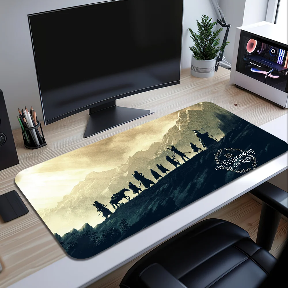 The Fellowship of Ring Mouse Pad Large Desk Mat Keyboard Ergonomic Office Rubber PC Non-slip Anti-fray Home Custom Best Price