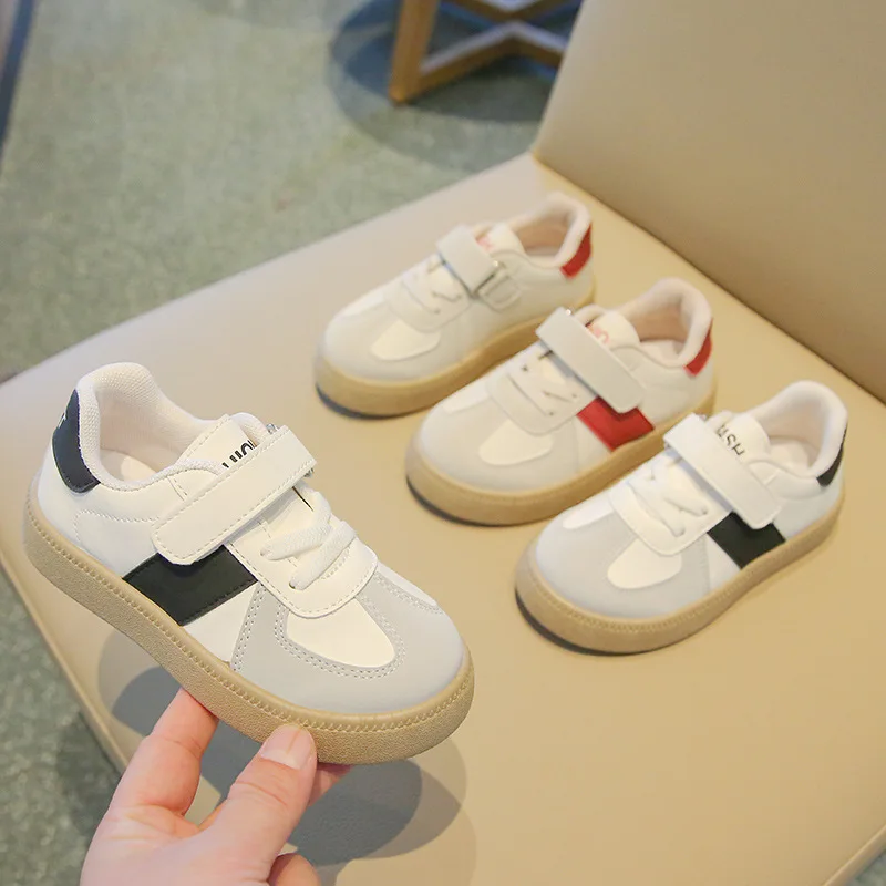 Chaussures de dehors Blanches à Semelle Souple pour Enfant Garçon et Fille, Baskets Décontractées pour Bébé, Printemps Automne 2024