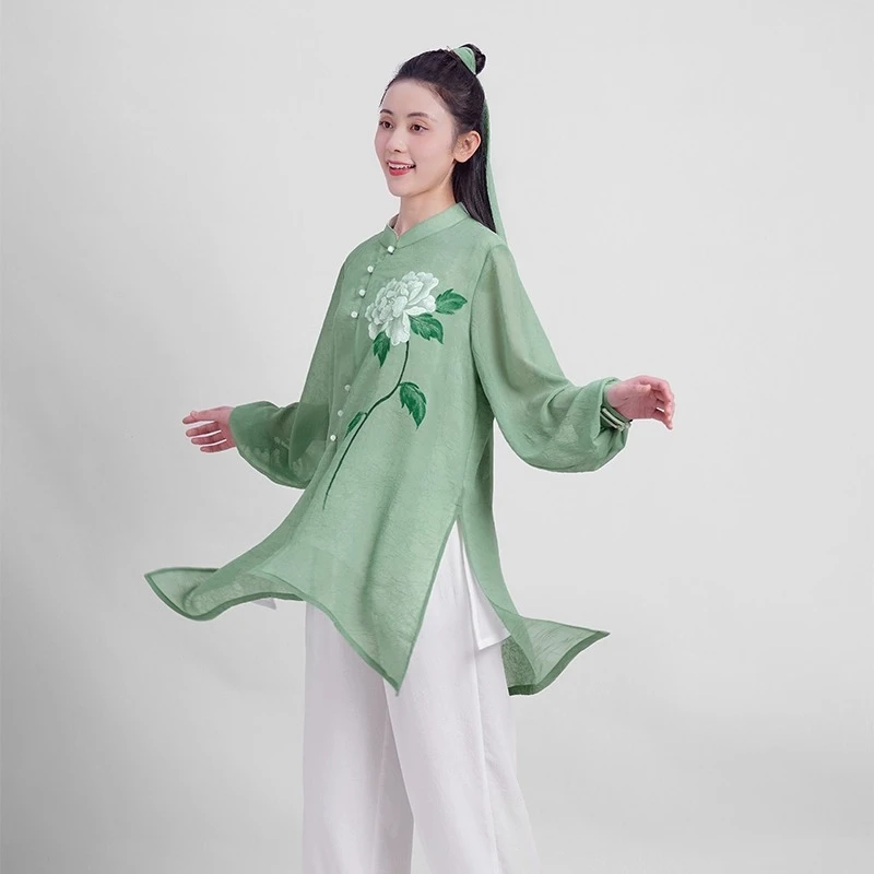 Tai Chi Kung Fu Suit Chinese Traditional Martial Arts Uniform for Women and Men Fluid Drape Breathable & Comfortable
