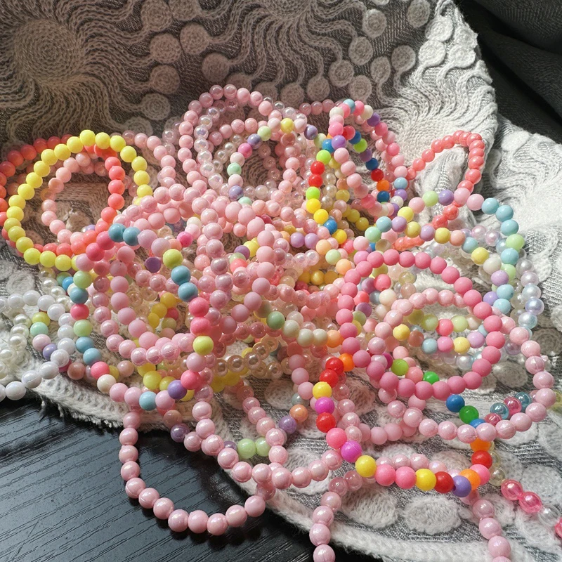 10/20/30Pcs Colorful Beads Bracelet Kids Girls Birthday Party Favors Goodie Pinata Filler Baby Shower Wedding Guest Treat Gifts