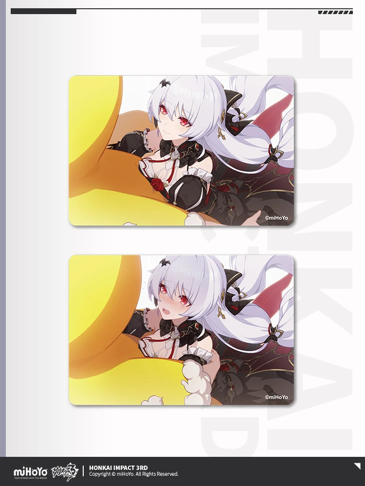 Pre-sale MiHoYo Honkai Impact 3RD Official CG Series Raster Card Rita Seele Sirin Animation Decorative Ornaments