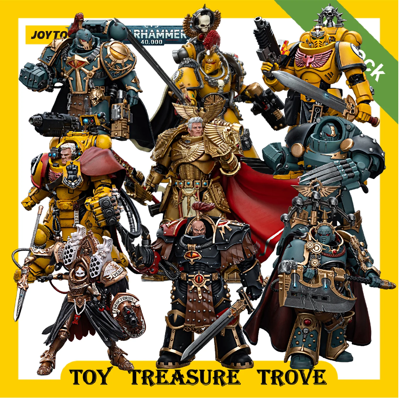 

JOYTOY Warhammer 40k 1/18 Action Figures Grey Knights Dark Angels Ultramarines Accessories Helmet 6 Customized Version 1PCS