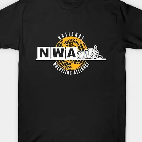 NWA National Wrestling League Vintage T-Shirt Gift Street Style Summer New Men's and Women's Casual Vintage Fashion T-Shirt