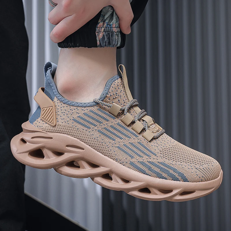 Men's Sneakers Flying Weave Sports Shoes Comfortable Running Shoes Outdoor Men Athletic Shoes