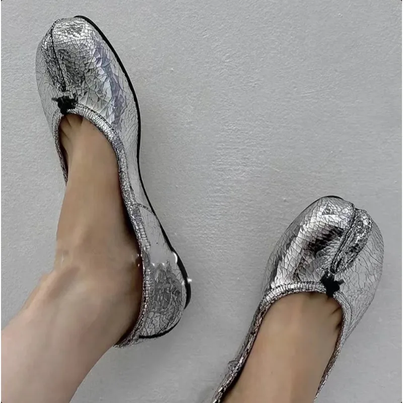 

Кожаные повседневные туфли таби-ниндзя, женские повседневные балетки с откидным носком, осенние элегантные японские сепараторы без шнуровки на плоской подошве, туфли Мэри Джейн