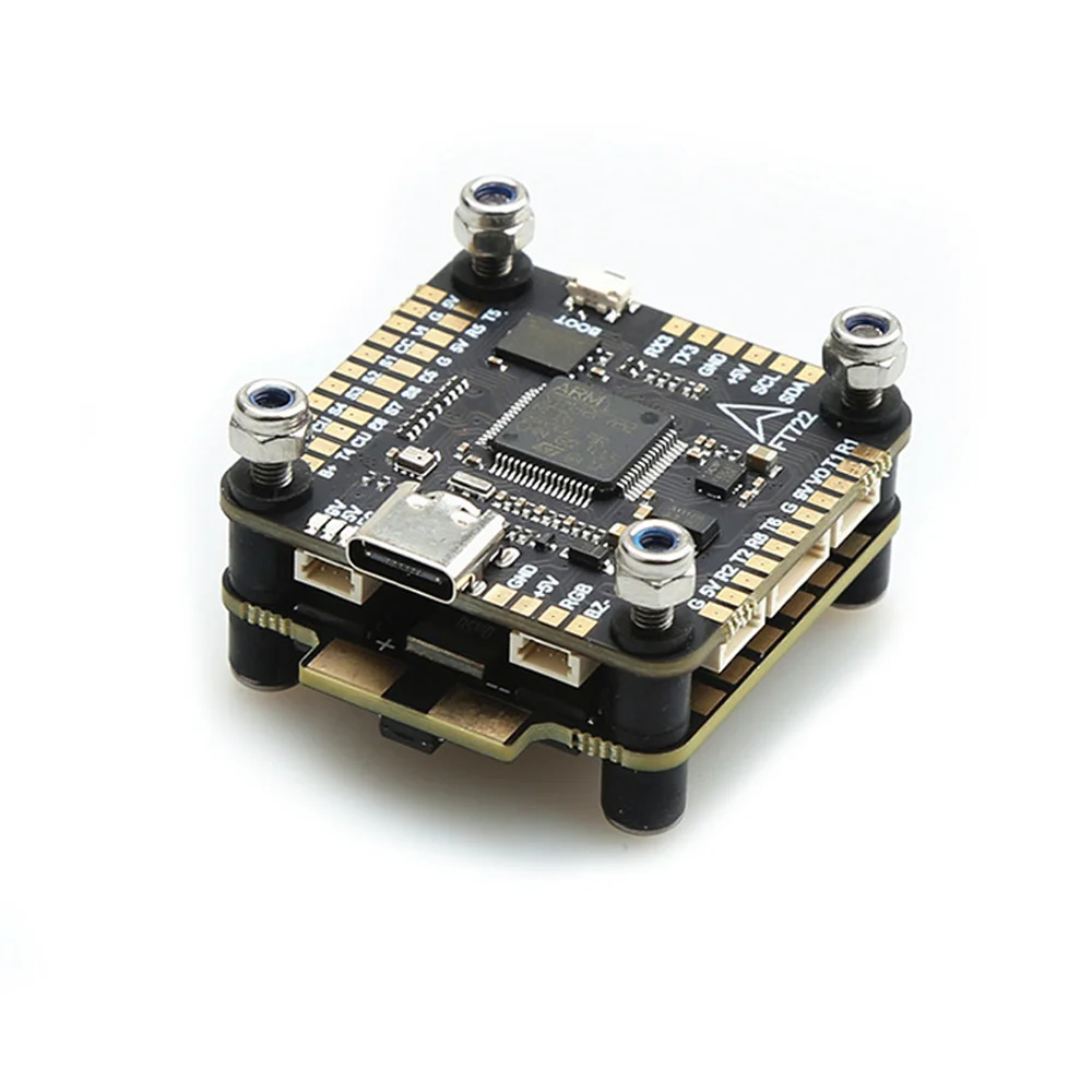 

30.5mm*30.5mm TEARCKEP F722 X8 Flight Controller 5V 10V BEC Output with 60A 3-6S 4in1 BLheli_S ESC Stack