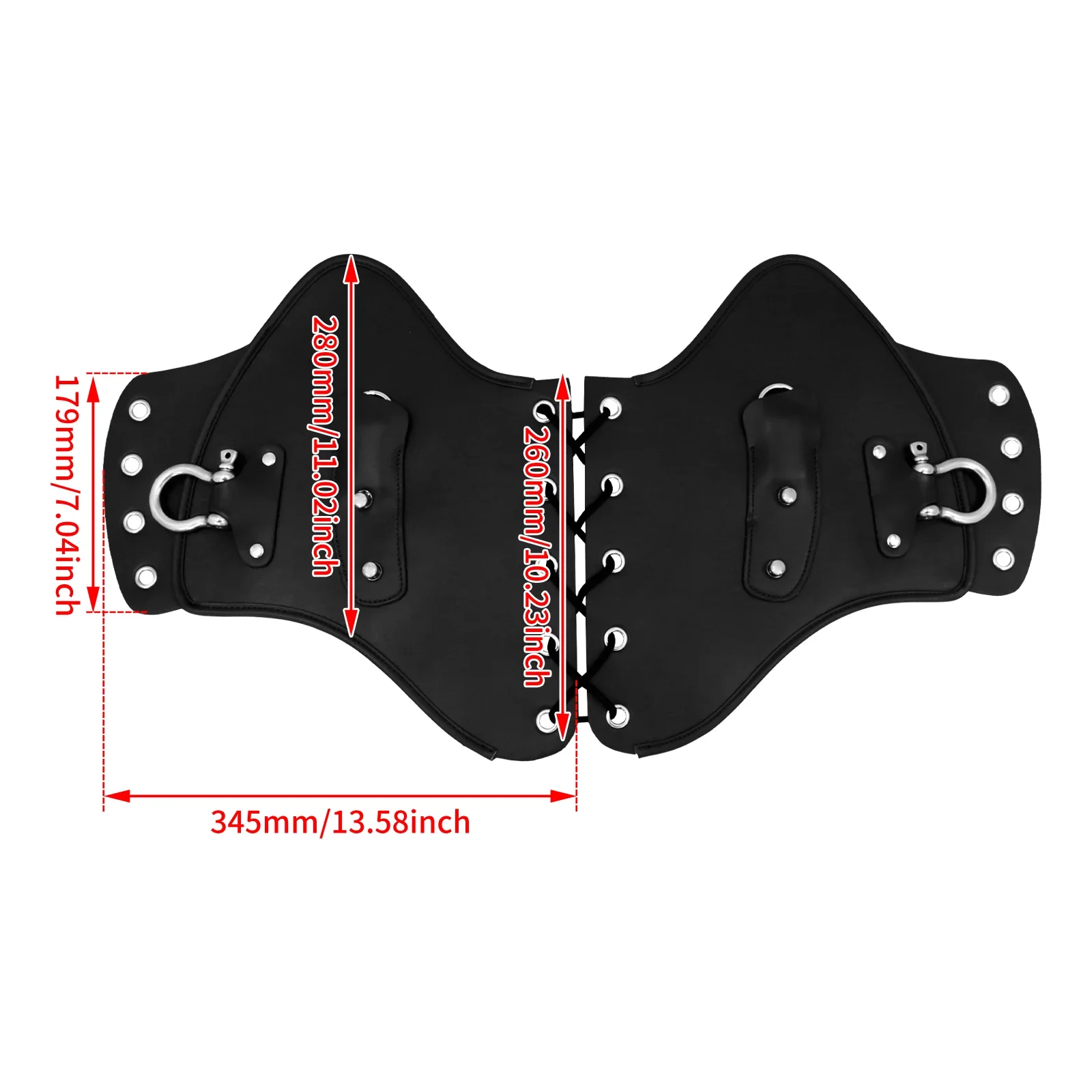 Universele Front Heat Saddle Shield Deflectors Zwart/Bruin PU Leer Voor Harley Sportster XL 883 Softail Dyna Touring 1985-2017