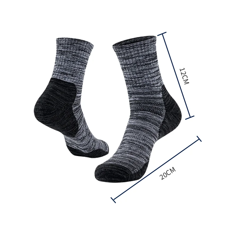 Thicken Socks For Outdoor Hiking Mens Camping Climbing Ankle Boots Socks Toes Protection Cushion Cotton Sports Socks