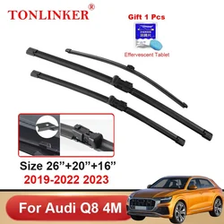 TONLINKER Car Wiper Blades For Audi Q8 4M SUV 2019 2020 2021 2022 2023 Car Accessories Front Rear Windscreen Wiper Blade Brushes