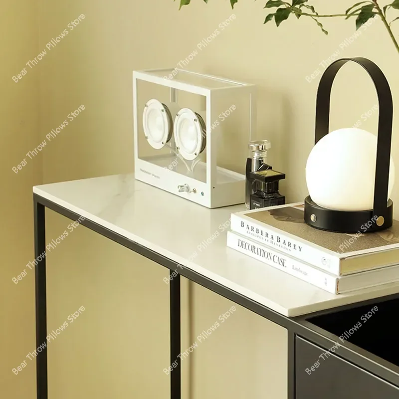 Nordic Design Side Table Metal Aesthetic Minimalist Black Coffee Tables Simple Premium Mesa Auxiliar Living Room Furniture
