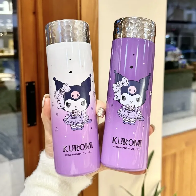 

Sanrio Kuromi детская термос для мальчиков и девочек, термос из нержавеющей стали с чашкой-термосом для прямого питья