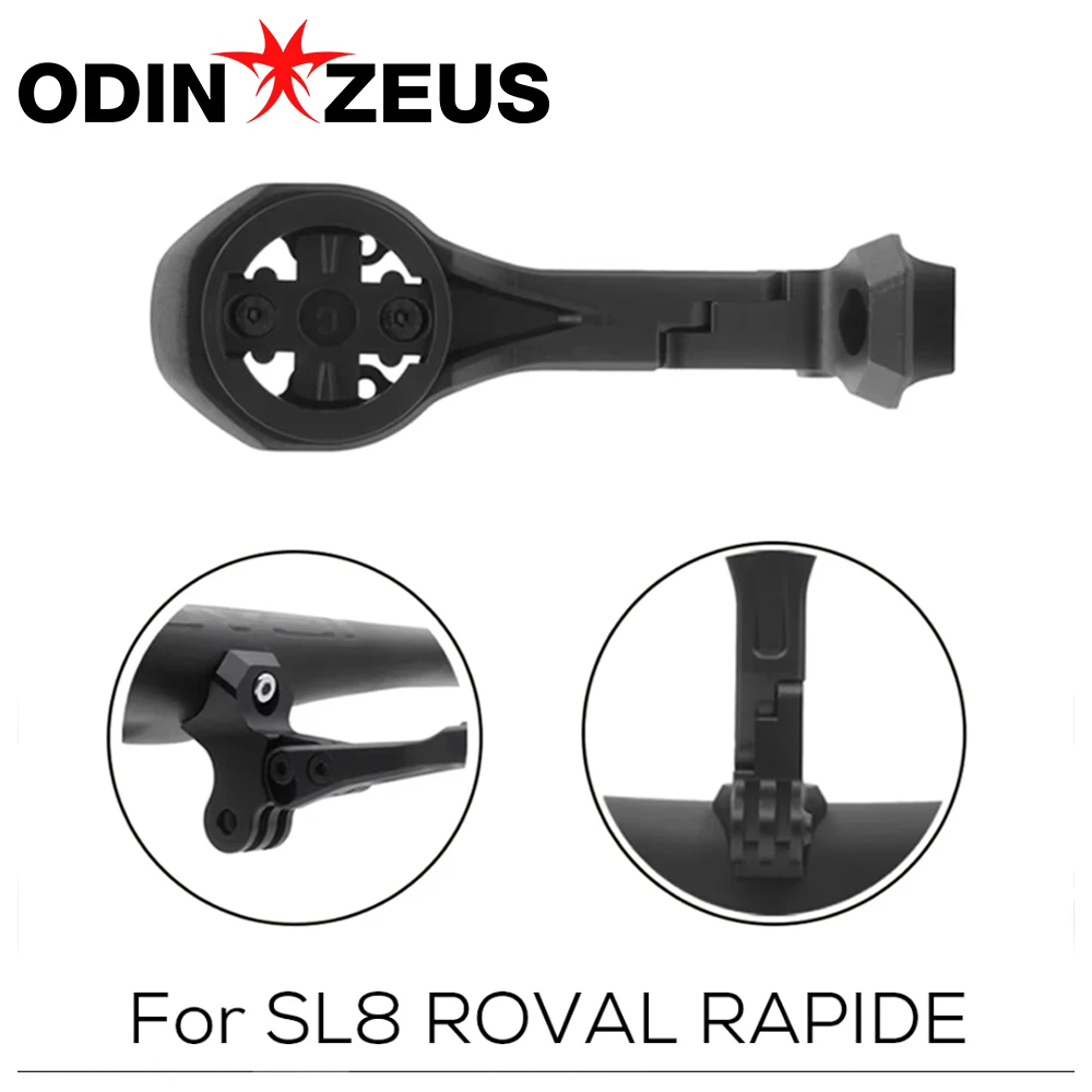 For SL8 Computer Stand, Fits SL8 ROVAL Rapide Integrated Handlebar, No Logo Aluminum Bike Accessory