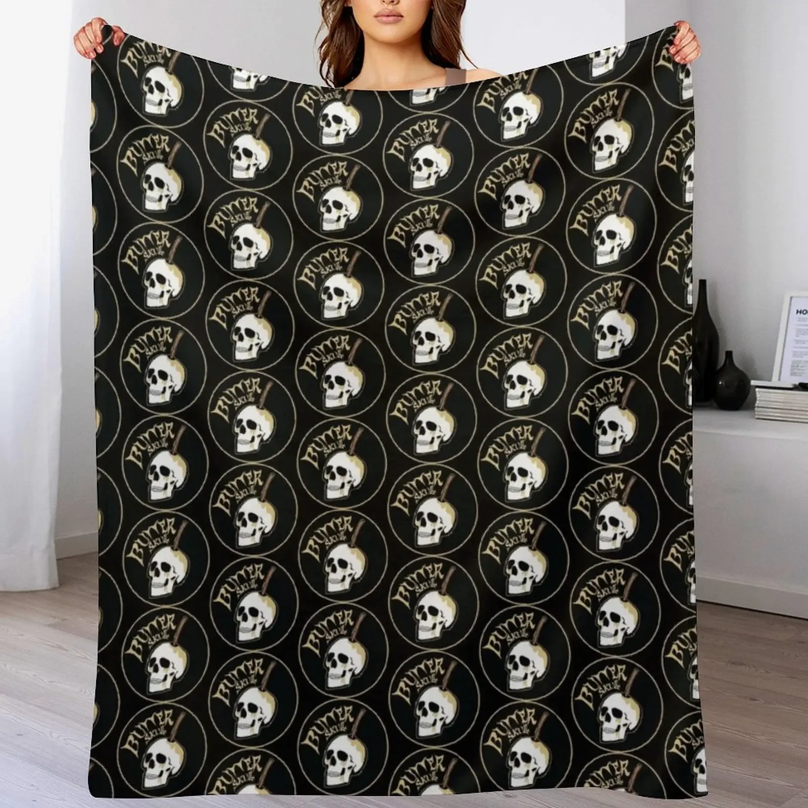 Butter Skull Throw Blanket All Weather Soft Throw Blanket for Sofa