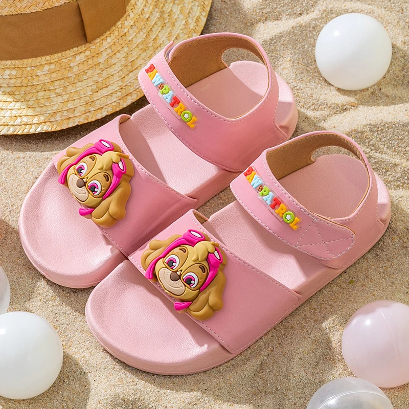 PAW Patrol sandali per bambini genuini, nuove scarpe da spiaggia antiscivolo estive, sandali leggeri con suola morbida per ragazzi e ragazze