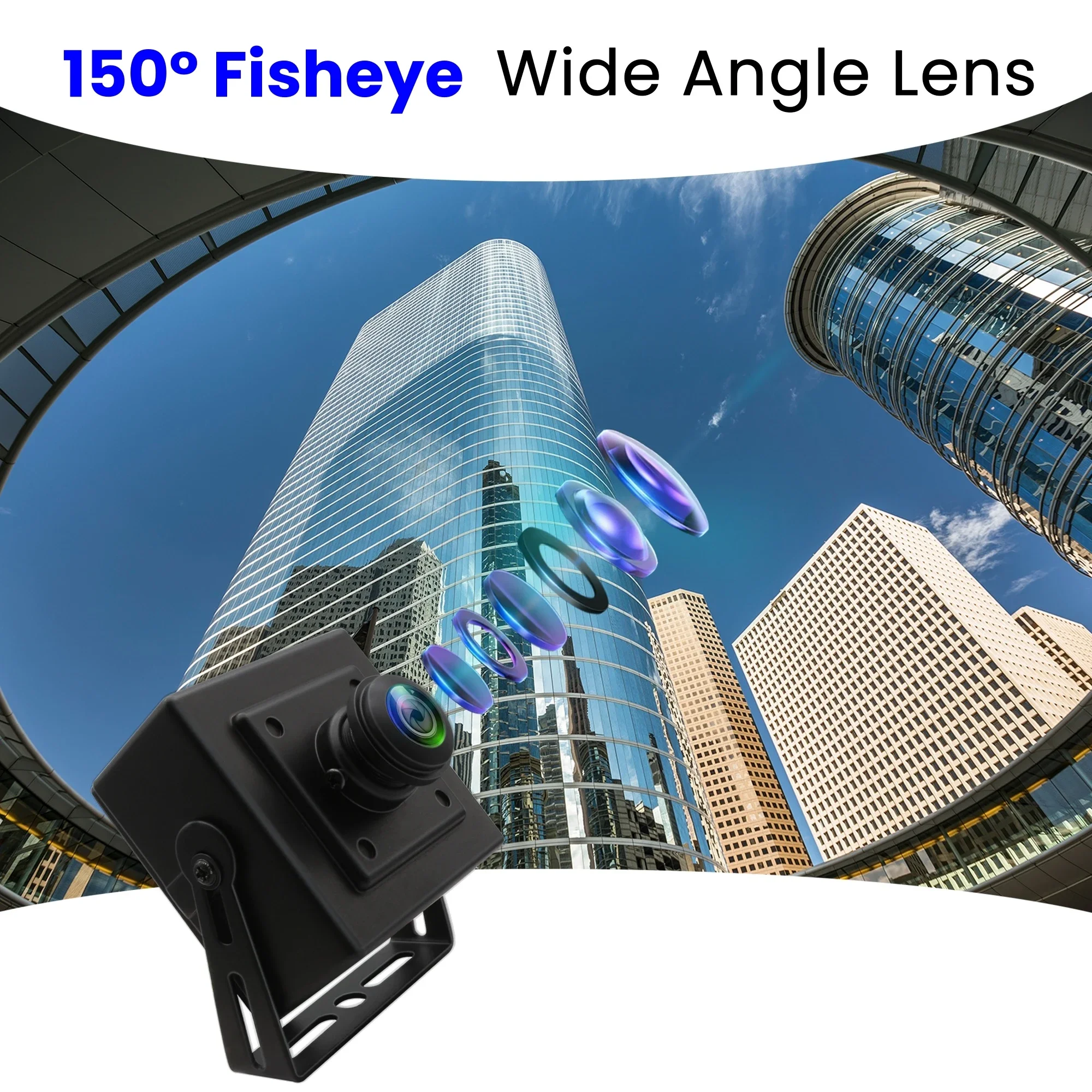 ELP 2MP Fisheye USB Camera High Speed 1080P@60FPS 720P@120FPS 360P@260FPS Webcam Wide Angle OV4689 Mini Camera For Golf Swing