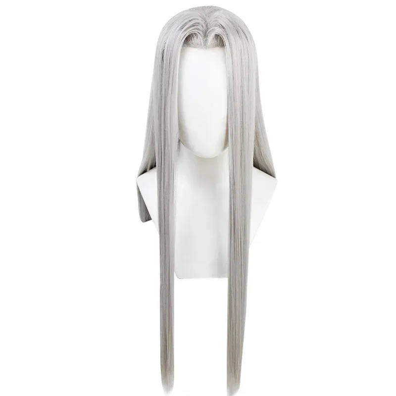 

Аниме Sephiroth Синтетический Длинный 85 см Серебристый Косплей Костюм Термостойкое волокно Мужская игра Хэллоуин Волосы Парик Capx; 3,v'6.f;9,