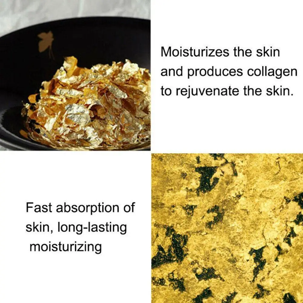 Esencia hidratante de oro de 24 quilates, crema antiarrugas antienvejecimiento, suero para poros, solución iluminadora, suero para encoger la cara, D9v4