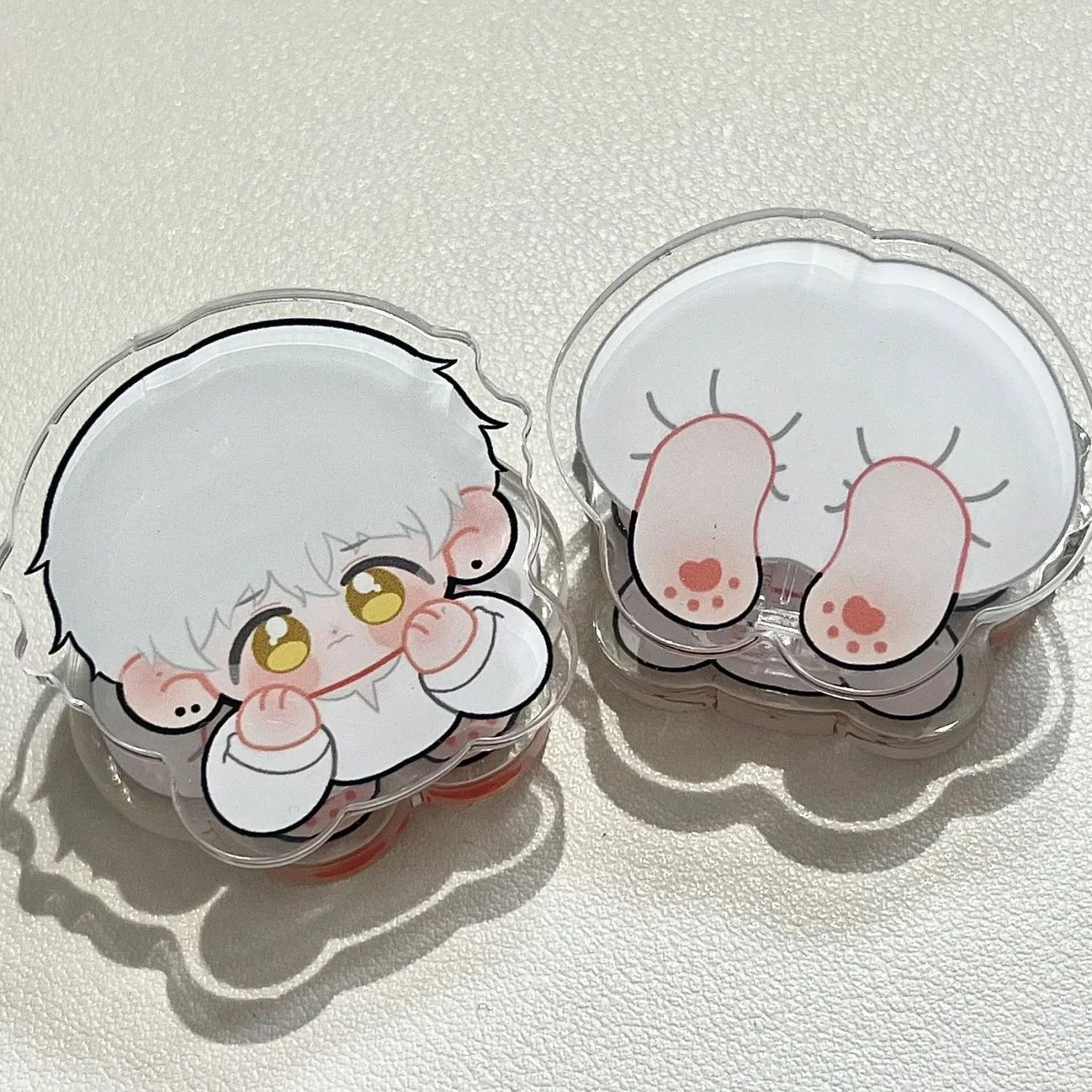 Custom Clear Acrylic PP Clip Custom Logo Photo Printed Cartoon Anime Acrylic Folder Clip For Student Stationery Gift
