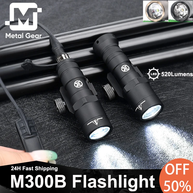 WADSN M300B MINI Scout Light Set 520Lumens M300b Flashlight M300 Hunting Weapon Spotlight Remote Constant Switch Fit 20mm Rail