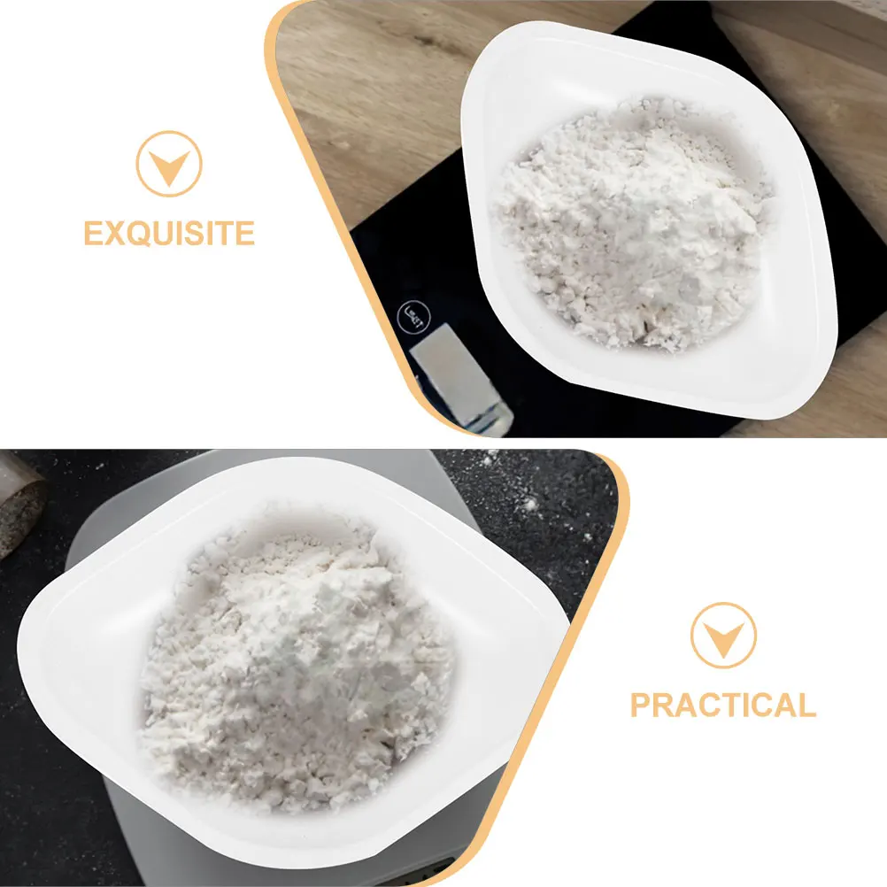 

10pcs Diamond Shaped Weighing Dishes Sturdy Reusable Stackable Lab Equipment Measuring Trays Chemistry Sample Storage Boats