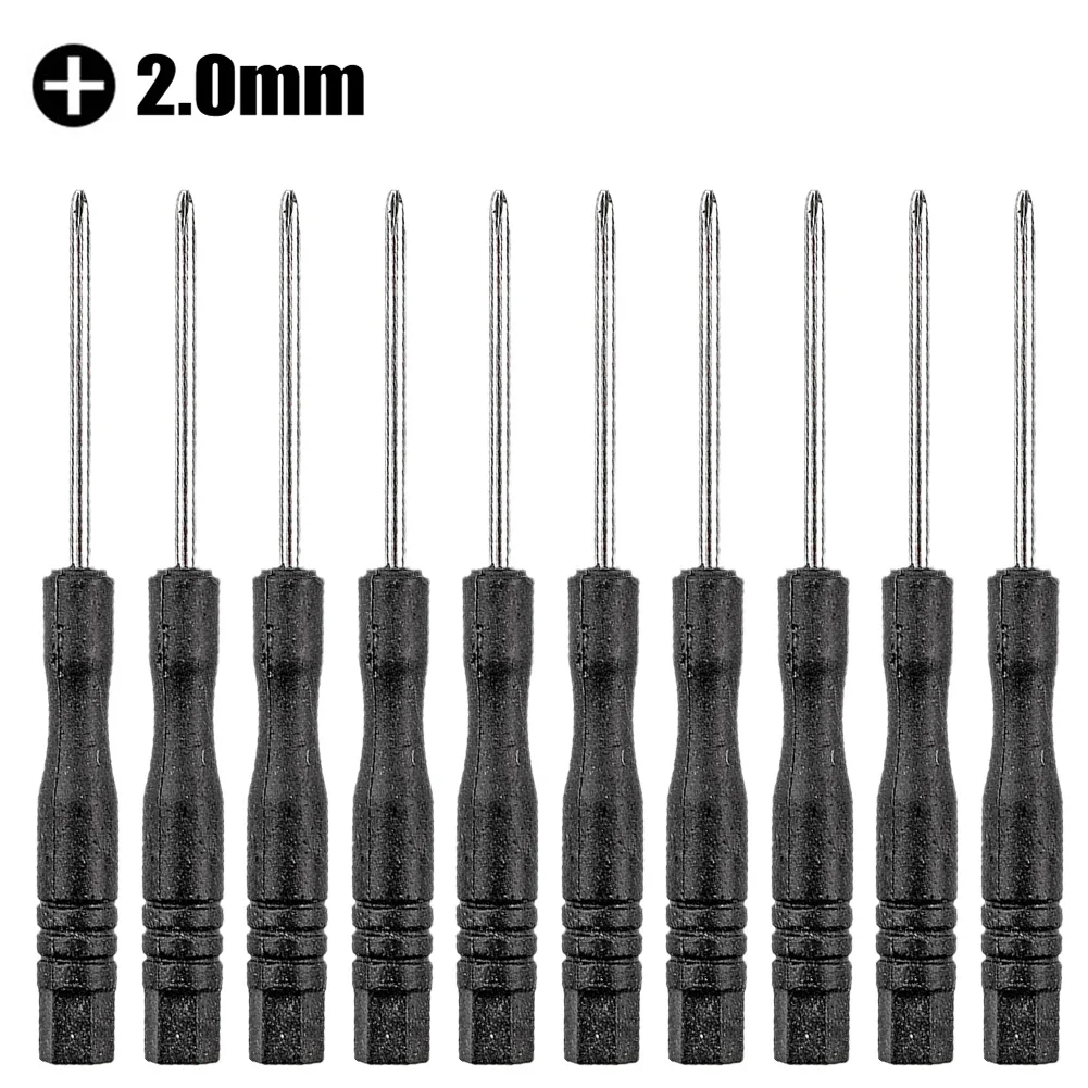 10Pcs 3.22Inch Small Mini Screwdriver Repair Tool Slotted Cross Screwdrivers 2mm For Apple IPhone 7ect Smartphone Mobile Phone