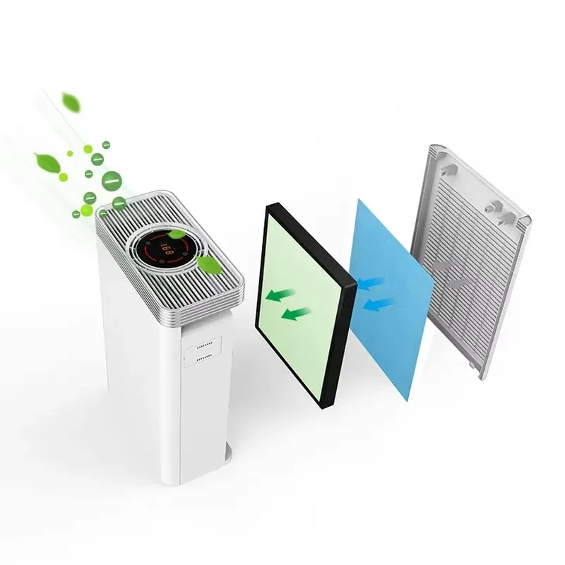 Portable Air Purifier with WiFi Smart Control Quiet Sleep Mode for Home Office Dust Removal Fresh Air Cleaner Device Smart