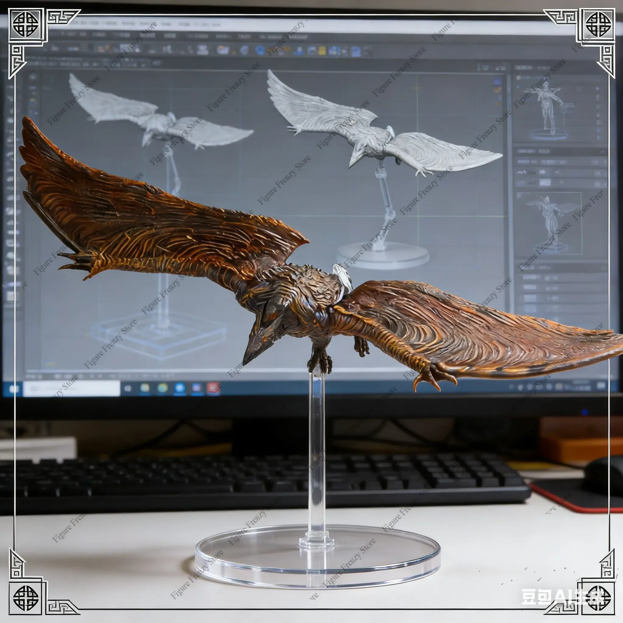 figura-de-accion-hiya-serie-basica-exquisita-godzilla-rey-de-los-monstruos-rodan-flameborn-figura-coleccionable-juguete-de-regalo