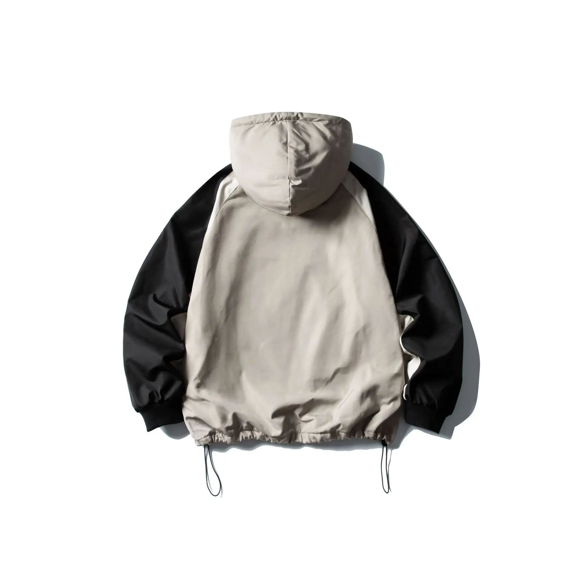 سترة مبطنة بالقطن بغطاء للرأس ذات ألوان كلاسيكية أمريكية |   معطف شتوي دافئ مبطن بالصوف، سويت شيرت سميك