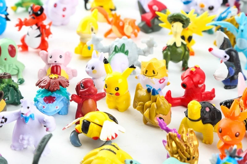 24PC Pokemon Pikachu Mini Figures Charizard Charmander Squirtle Venusaur PVC Collection Figurine Kids Juguetes Toys