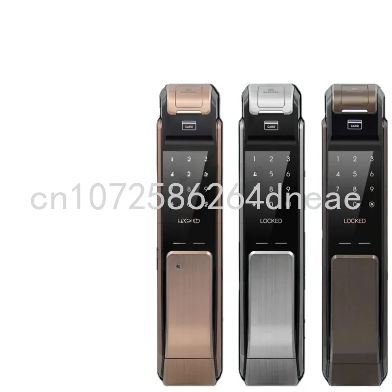 For Samsung DP-718 Push Pull Handle with Fingerprint Digital Smart Home Lock and Card VerificationCD