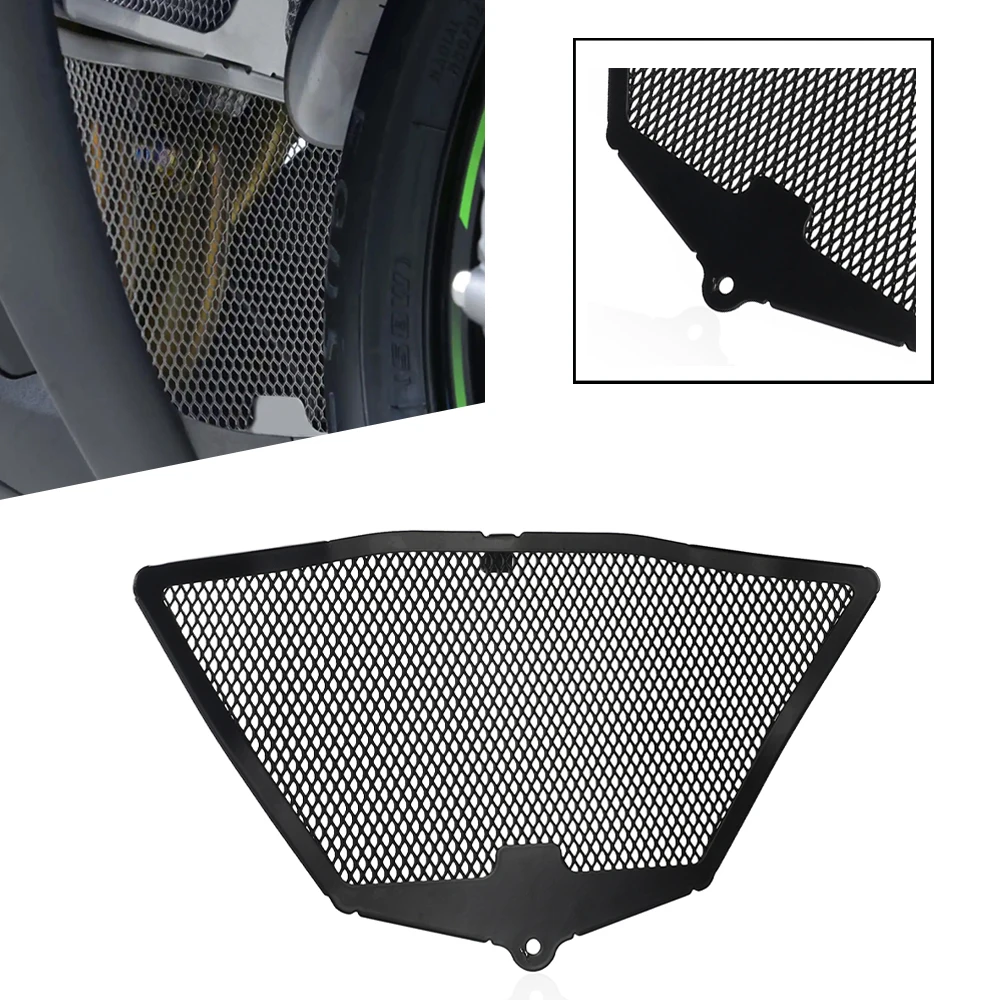 Radiator Guard For Kawasaki ZX-10R ZX10R ZX 10R 2008 2009 2010 Motorcycle Accessories Downpipe Grille Cover Protector Protection