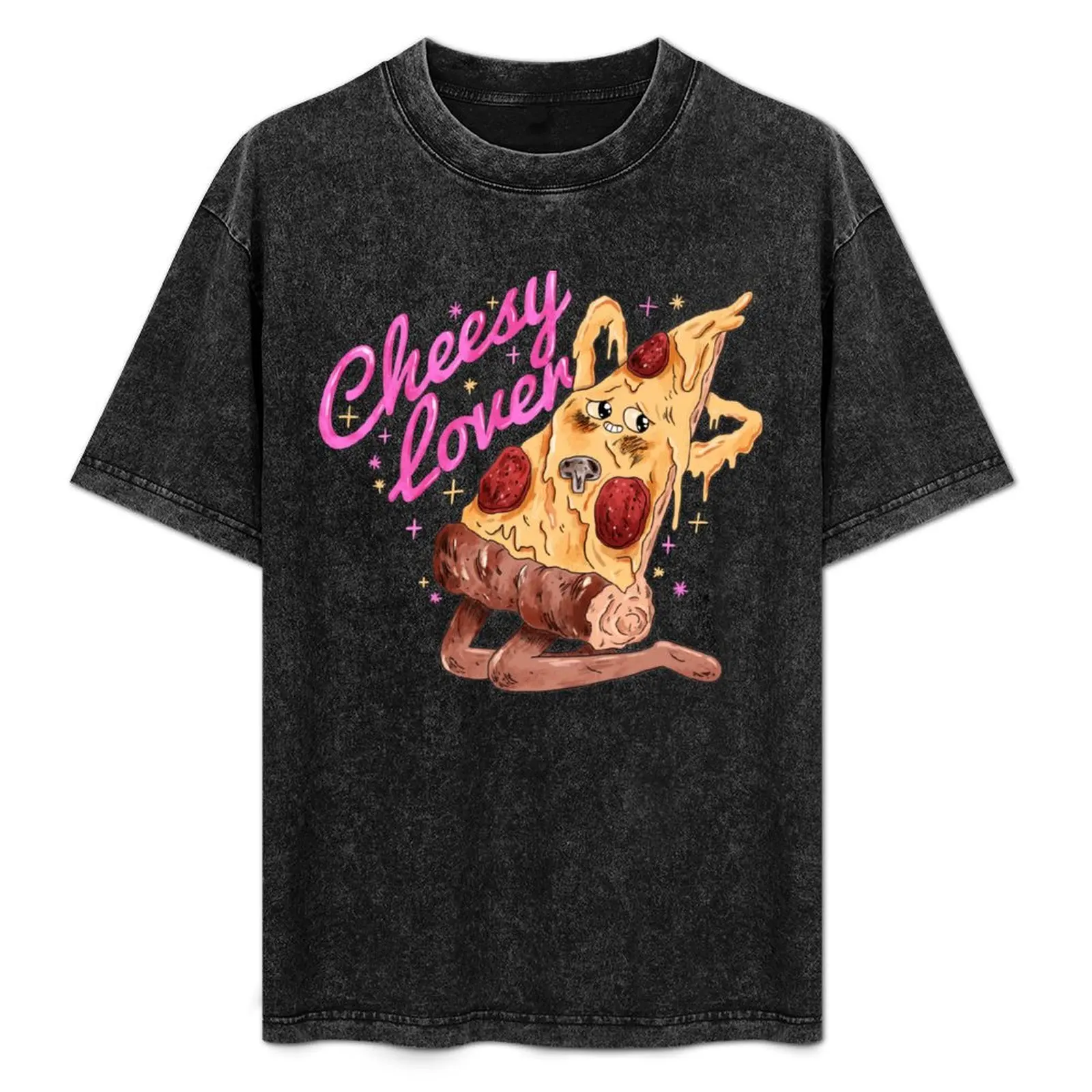 

Cheesy Lover T-Shirt Graphic Print Short Sleeve T-Shirt