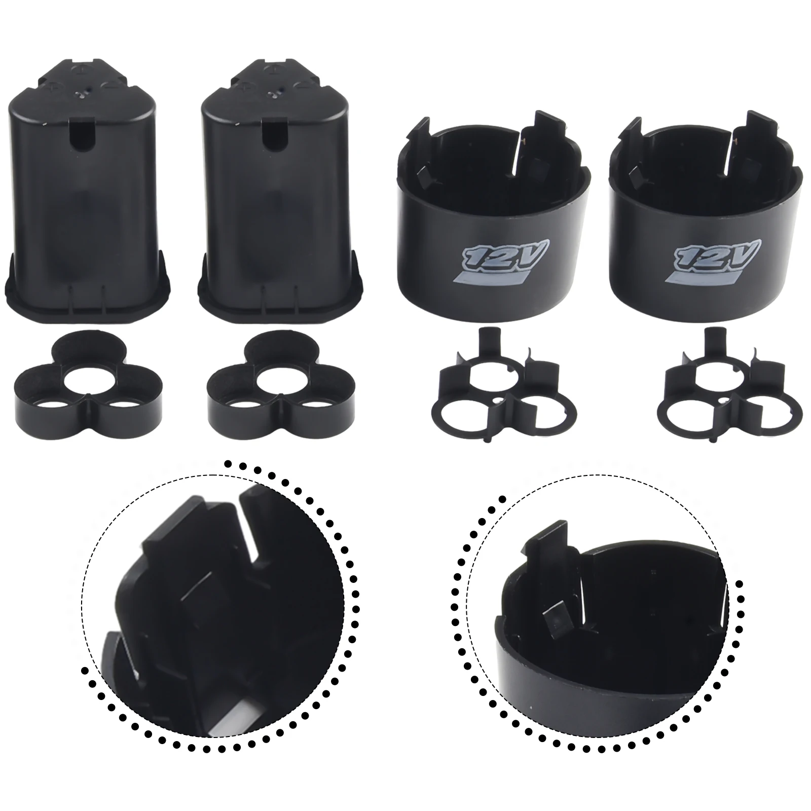 Top-quality 2022 New TOOL Li-ion Battery Case 12V 12V (3S) Accessories Electrical Tools Kit 2 Set(6pcs) 3 Cell Packs