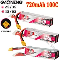 Gaoneng GNB 720mAh 2S/3S/4S/6S 100C 7.6V/11.4V/15.2V/22.8V Lipo Battery With XT30U-F Plug for RC FPV Racing Drone