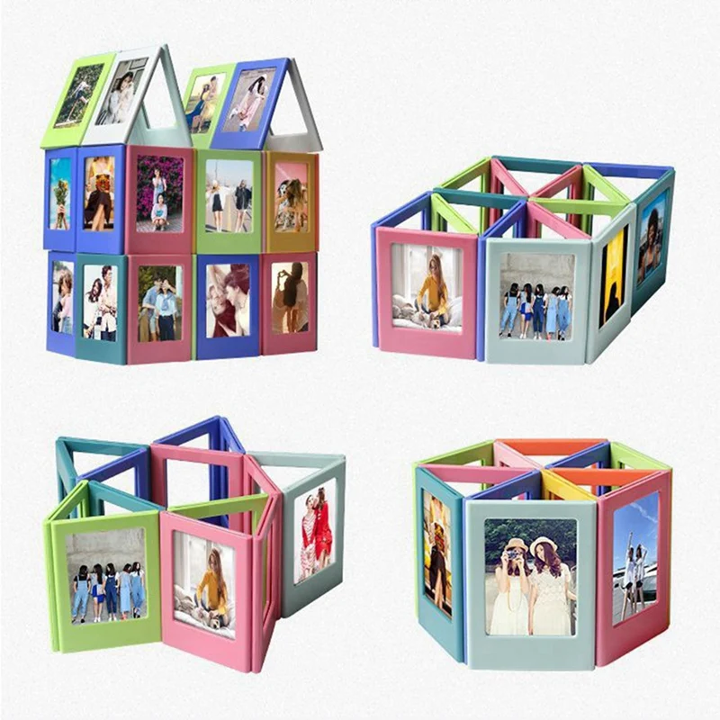 3-Inch Polaroid Photo Frame, Refrigerator Magnetic Photo Frame, DIY Magnetic Sheet Combination Display Table