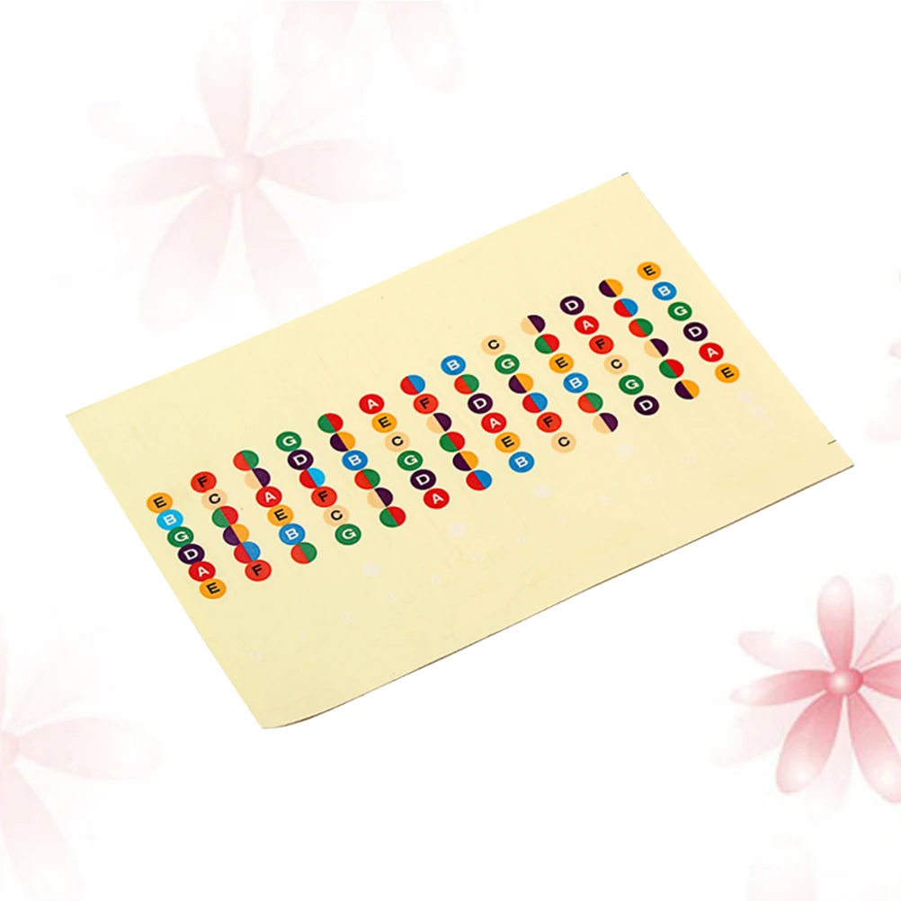 

Guitar Chord Stickers Fret Scale Mark Musical Instrument Fretboard Labels Map Fingerboard Decal