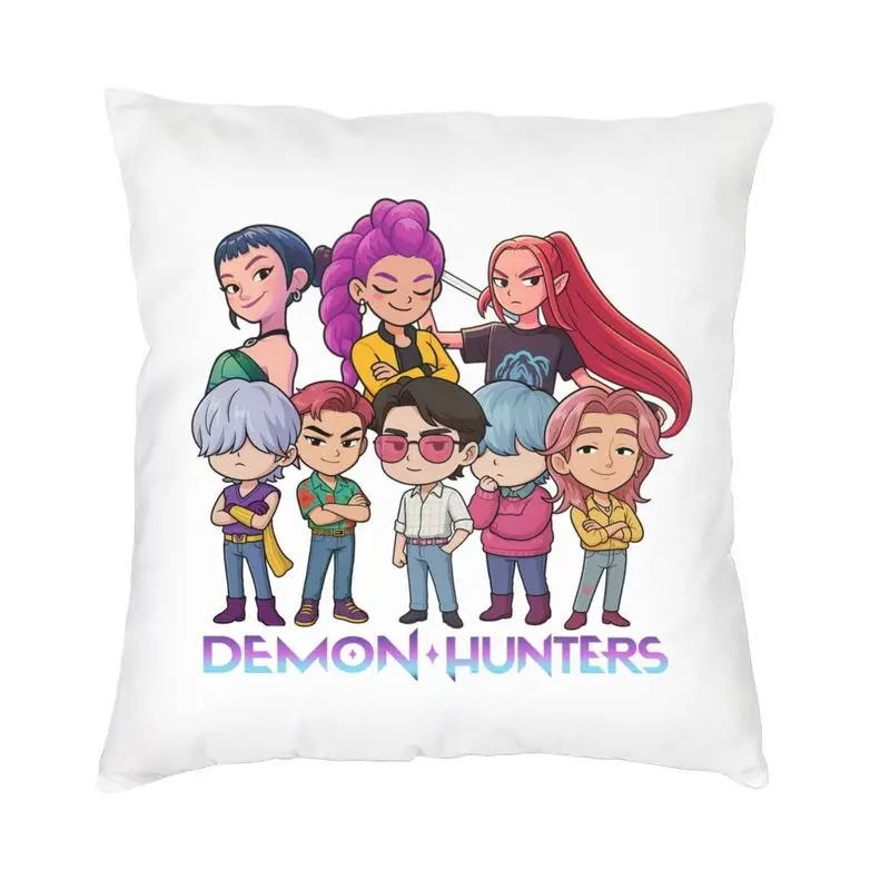

Kpop Demon Hunter Huntrix для девочек наволочка 45x45 украшение с принтом наволочка для автомобиля двухсторонняя