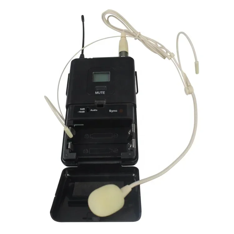 

2 Channel Ear Hook Handsfree Wireless Headsets Microphone