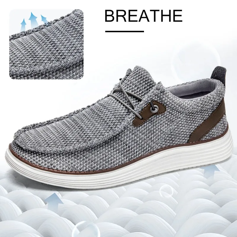 

Летние легкие мужские лоферы, дышащая повседневная обувь без шнуровки, модная удобная обувь для вождения для мужчин, спорт на открытом воздухе